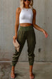 Febedress High Waist Skinny Satin Pants with Pockets(3 Colors Available)
