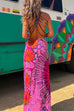 Febedress Strappy Backless Tie Dye Maxi Dress