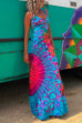 Febedress Strappy Backless Tie Dye Maxi Dress