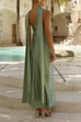 Febedress Strapless Tube Satin Maxi Dress