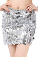 Febedress Shiny Sequin Bodycon Mini Skirt