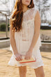 Mockneck Tulle Cover Up Top with Lace Camisole