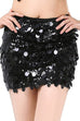 Febedress Shiny Sequin Bodycon Mini Skirt