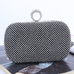 Febedress Sparkly Rhinestones Ring Clasp Evening Handbag