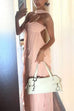 Febedress Sleeveless Open Back Ruffle Trim Slit Maxi Dress