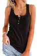 Febedress Buttons Sleeveless Stretchy Top