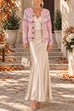 Elegant High Rise Satin Maxi Skirt