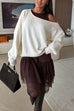 Chic One Shoulder Long Sleeves Pullover Sweater