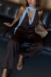 Febedress Drawstring Waist Pocketed Satin Pants