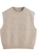 Febedress Crewneck Knitted Pullover Sweater Vest