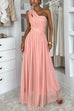 High Waist Versatile Tulle Maxi Dress