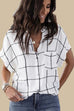 Febedress Button Down Batwing Sleeve Shirt