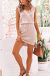 Febedress Butterfly On Shoulder Sleeveless Tie Waist Mini Dress