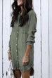 Febedress Hot Sale Button Down Denim Shirt Dress ( 2 Colors)