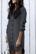 Febedress Hot Sale Button Down Denim Shirt Dress ( 2 Colors)