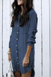 Febedress Hot Sale Button Down Denim Shirt Dress ( 2 Colors)