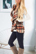 Febedress Pockets Plaid Jacket Vest