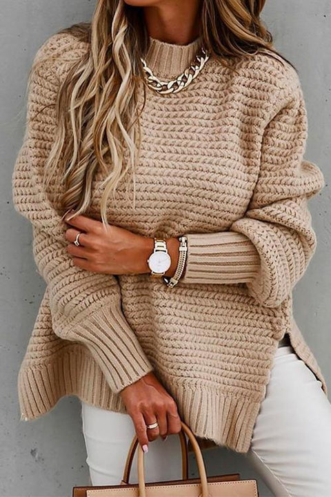 Febedress Side Split Carrie Chunky Knit Sweater