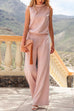 Febedress Crewneck Sleeveless Wide Leg Jumpsuit