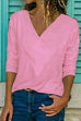 Febedress Classic V-neck Long Sleeve Basic Tops