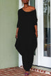 Febedress Long Sleeve Wide Leg Pockets Baggy Jumpsuit
