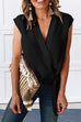 Febedress Elyse V Neck Tie Waist Wrap Top