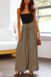 Febedress Drawstring Elastic Waist Wide Leg Baggy Pants(5 Colors Available)