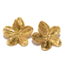 Febedress Vintage Delicate Large Flower Metal Stud Earrings