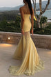 Febedress Strapless Tube Flare Mesh Maxi Party Dress