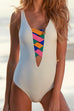 Febedress Fashion Color Ropes Cut Out One-piece Swimwear