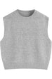 Febedress Crewneck Knitted Pullover Sweater Vest