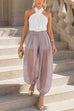 Febedress High Waist Perspective Balloon Pants