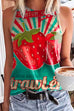 Febedress Cute Crewneck Graphic Printed Tank Top