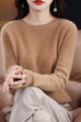 Febedress Crewneck Solid Comfy Pullover Sweater
