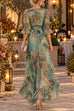 Febedress V Neck Floral Print High Low Hem Ruffle Maxi Dress