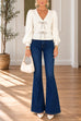 V Neck Bow Knot Front Sweet Sweater (A)