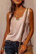 Febedress Solid Loose Bottoming Tank Top