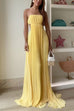 Febedress Spaghetti Strap Back Cut Out Pleated Maxi Dress