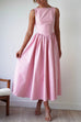 Febedress Sleeveless Open Back Swing Midi Dress