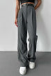 Febedress High Rise Pocketed Straight Leg Suit Pants
