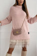 Febedress Mockneck Drop Shoulder Fall Casual Sweater