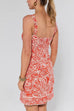 Sleeveless Printed Mini Holiday Dress