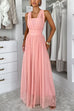 High Rise Versatile Tulle Maxi Dress