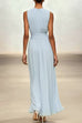 Febedress Crewneck Sleeveless High Waist Maxi Dress