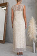 Sleeveless Side Slit Sequin Maxi Dress with Inner Lining