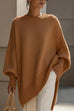 Febedress Crewneck Drop Shoulder Slouchy Pullover Sweater