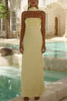 Febedress Strapless Tube Satin Maxi Dress