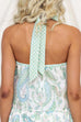 Halter Neck Paisley Print Top