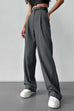 Febedress High Rise Pocketed Straight Leg Suit Pants