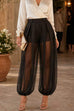 Febedress High Rise Sheer Balloon Pants